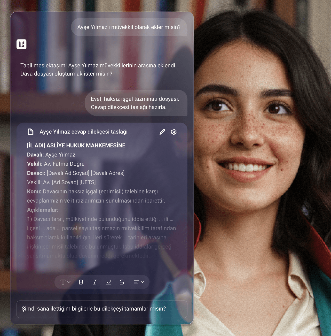 Luudiy ofis yönetimi arayüzü örneği